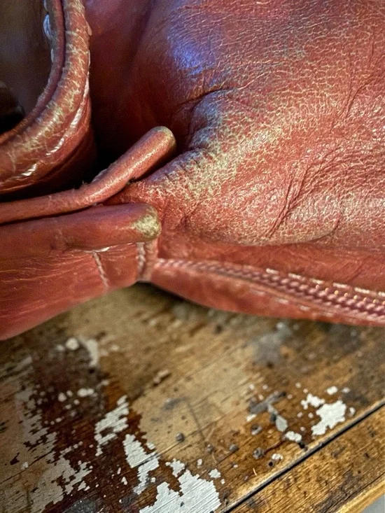 Vintage 90s Y2K Jenny VERA PELLE made in ITALY Pink Leather Hobo Bag - Picture 14 of 16